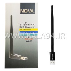 دانگل WiFi مدل NOVA W880 / آنتن دار / پهنای باند 300 مگابایت بر ثانیه / مناسب Windows و MAC / کیفیت عالی